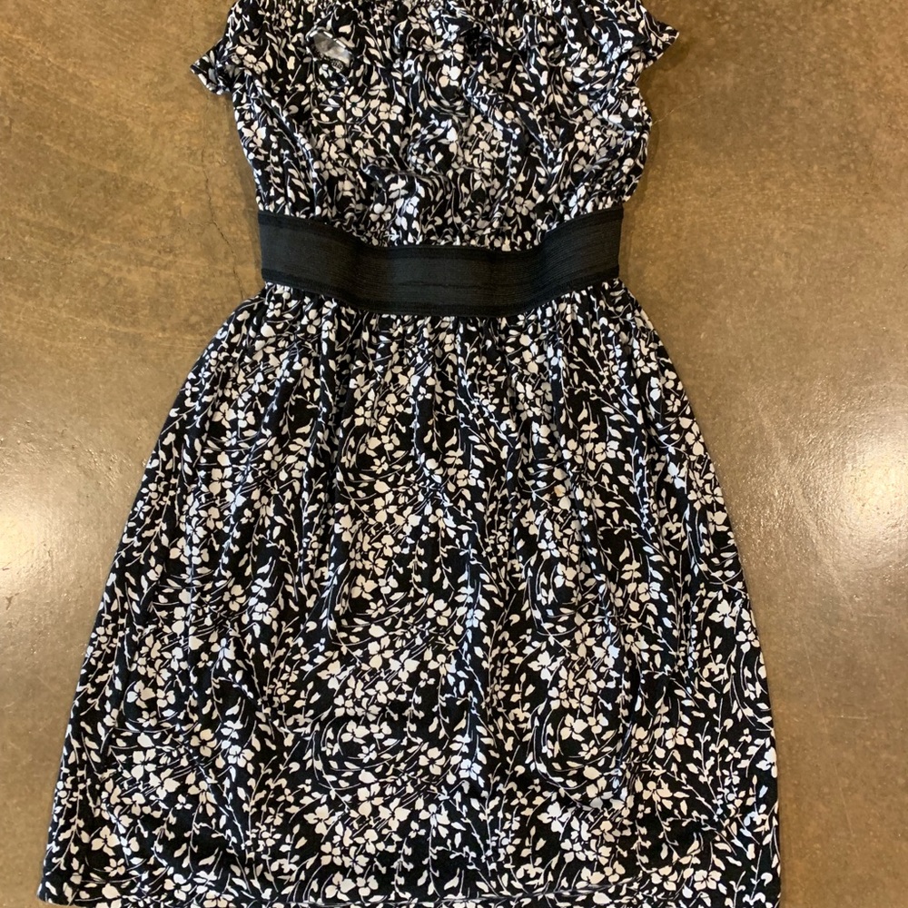 Black & white floral dress from Urban Outfitters